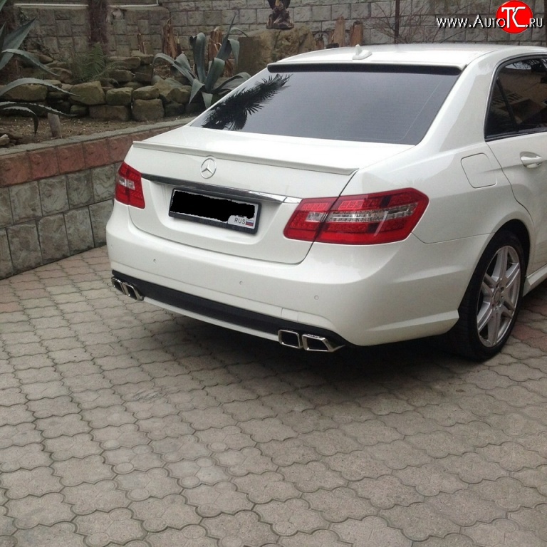5 499 р. Козырёк на заднее стекло Sport v2 Mercedes-Benz E-Class W212 дорестайлинг седан (2009-2012) (Неокрашенный)  с доставкой в г. Пермь