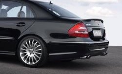 11 399 р. Накладка Carlsson на задний бампер Mercedes-Benz E-Class W211 дорестайлинг седан (2002-2006) (Неокрашенная)  с доставкой в г. Пермь. Увеличить фотографию 5