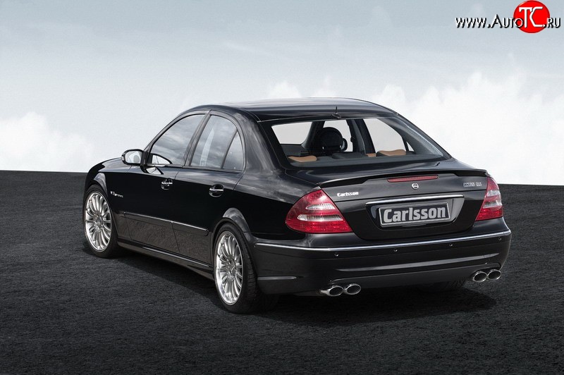 11 399 р. Накладка Carlsson на задний бампер Mercedes-Benz E-Class W211 дорестайлинг седан (2002-2006) (Неокрашенная)  с доставкой в г. Пермь