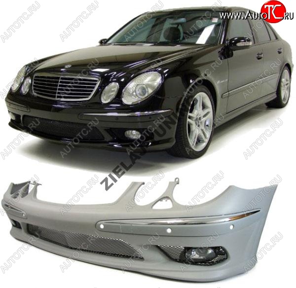 55 929 р. Передний бампер Lorinzer Mercedes-Benz E-Class W211 дорестайлинг седан (2002-2006)  с доставкой в г. Пермь