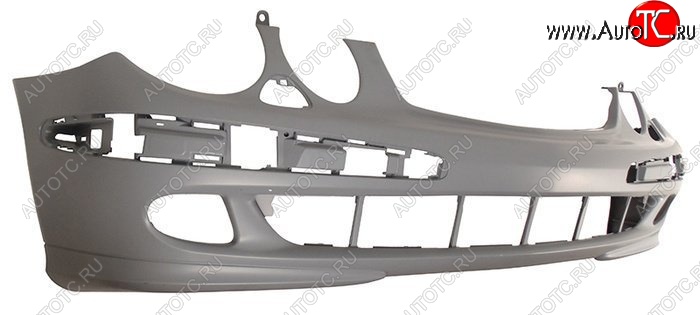 8 349 р. Передний бампер SAT (AVANGARDE, под омыватели, пр-во Тайвань) Mercedes-Benz E-Class W211 дорестайлинг седан (2002-2006) (Неокрашенный)  с доставкой в г. Пермь