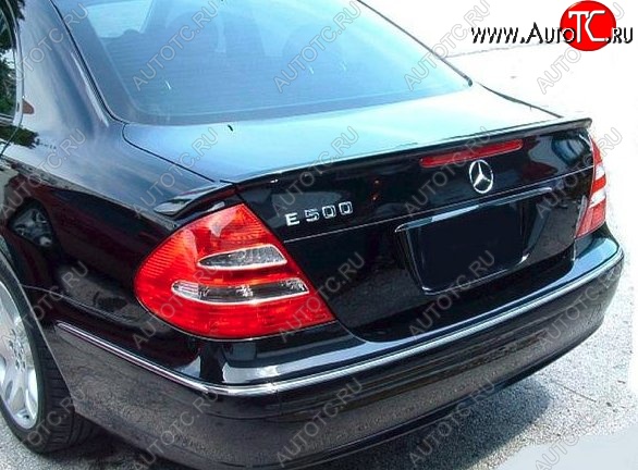 5 599 р. Лип спойлер CT Mercedes-Benz E-Class W211 дорестайлинг седан (2002-2006) (Неокрашенный)  с доставкой в г. Пермь