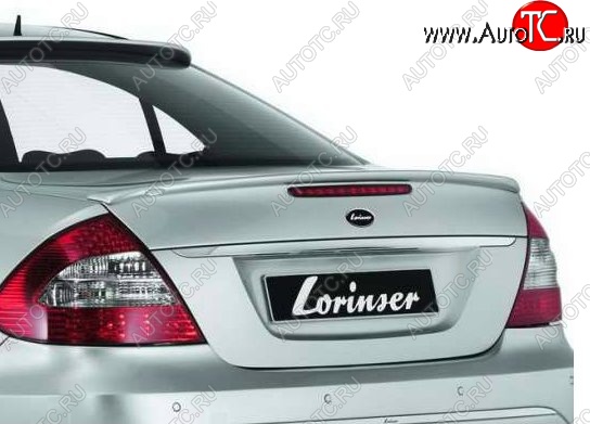 5 309 р. Лип спойлер Lorinzer Mercedes-Benz E-Class W211 дорестайлинг седан (2002-2006) (Неокрашенный)  с доставкой в г. Пермь