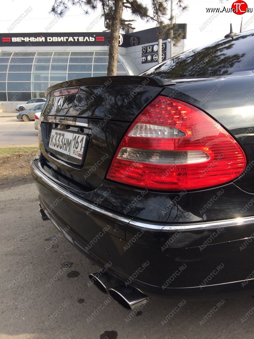 3 399 р. Лип спойлер АВТОКРАТ  Mercedes-Benz E-Class  W211 (2002-2009) дорестайлинг седан, рестайлинг седан (Неокрашенный)  с доставкой в г. Пермь