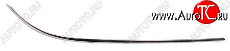 1 039 р. Молдинг на передний бампер SAT (хром) Mercedes-Benz E-Class W212 дорестайлинг седан (2009-2012) (Неокрашенный)  с доставкой в г. Пермь
