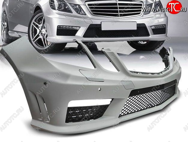 36 949 р. Передний бампер AMG Style Mercedes-Benz E-Class W212 дорестайлинг седан (2009-2012) (Неокрашенный)  с доставкой в г. Пермь