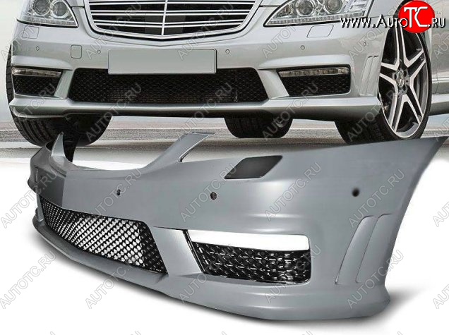54 899 р. Передний бампер AMG Style Mercedes-Benz S class W221 (2006-2013) (Неокрашенный)  с доставкой в г. Пермь