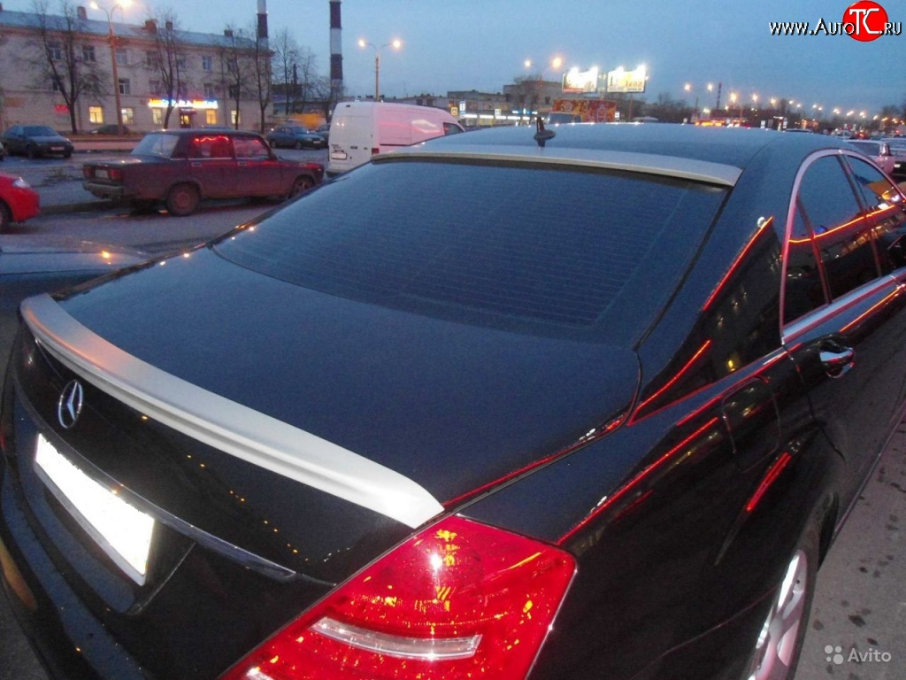4 899 р. Лип спойлер Sport  Mercedes-Benz S class  W221 (2006-2013) (Неокрашенный)  с доставкой в г. Пермь