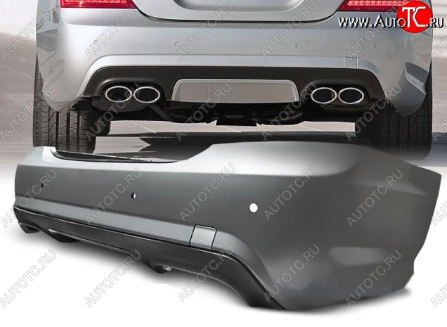 60 549 р. Задний бампер AMG Style Mercedes-Benz S class W221 (2006-2013) (Неокрашенный)  с доставкой в г. Пермь