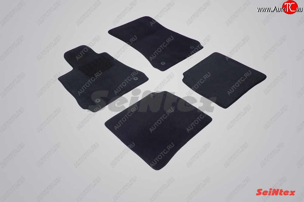 3 599 р. Износостойкие коврики в салон SeiNtex Premium LUX 4 шт. (ворсовые)  Mercedes-Benz S class  W221 (2006-2013)  с доставкой в г. Пермь