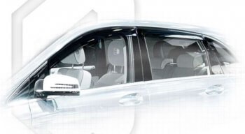 Дефлектора окон CA-Plastiс Mercedes-Benz B-Class  W246/T246 (2011-2018) хэтчбэк (Classic полупрозрачный, Без хром.молдинга)