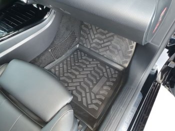 1 639 р. Коврики салона Aileron (3D с подпятником) Mercedes-Benz B-Class W247 хэтчбэк (2018-2025)  с доставкой в г. Пермь. Увеличить фотографию 3