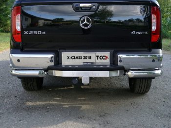 Фаркоп (тягово-сцепное устройство) TCC (надпись Mercedes-Benz) Mercedes-Benz X class  W470 (2017-2020) (Оцинкованный, шар E)