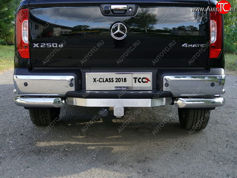 19 699 р. Фаркоп (тягово-сцепное устройство) TCC (надпись Mercedes-Benz) Mercedes-Benz X class W470 (2017-2020) (Оцинкованный, шар E)  с доставкой в г. Пермь