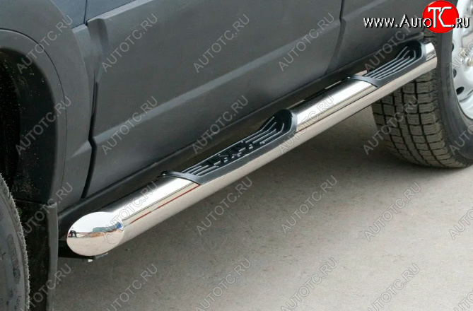35 699 р. Защита порогов ТехноСфера (Техно Сфера) (D76, с проступями) Mercedes-Benz Vito W639 дорестайлинг (2003-2010) (Нержавеющая сталь)  с доставкой в г. Пермь