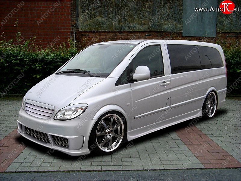 6 499 р. Передний бампер D.J. Mercedes-Benz Vito W639 дорестайлинг (2003-2010)  с доставкой в г. Пермь