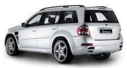 22 499 р. Пластиковые пороги Lorinser Mercedes-Benz GL class X164 рестайлинг (2009-2012) (Неокрашенные)  с доставкой в г. Пермь. Увеличить фотографию 3