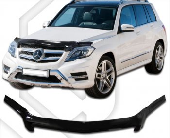 Дефлектор капота CA-Plastic Mercedes-Benz GLK class  X204 (2008-2015) дорестайлинг, рестайлинг