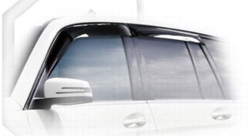 Дефлектора окон CA-Plastiс Mercedes-Benz GLK class X204 дорестайлинг (2008-2012) (Classic полупрозрачный, Без хром.молдинга)
