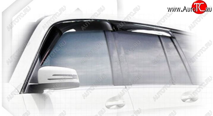 2 199 р. Дефлектора окон CA-Plastiс Mercedes-Benz GLK class X204 дорестайлинг (2008-2012) (Classic полупрозрачный, Без хром.молдинга)  с доставкой в г. Пермь