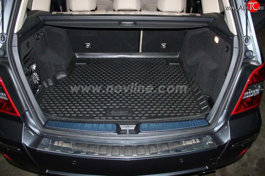 3 579 р. Коврик в багажник Element (полиуретан, с вырезом под ручку) Mercedes-Benz GLK class X204 дорестайлинг (2008-2012)  с доставкой в г. Пермь