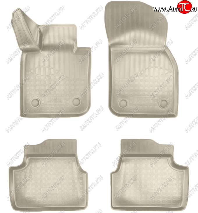 2 489 р. Коврики салонные Noplast (3D)  Mini Hatch  F55 (2014-2025) хэтчбэк 5 дв. (Бежевые)  с доставкой в г. Пермь