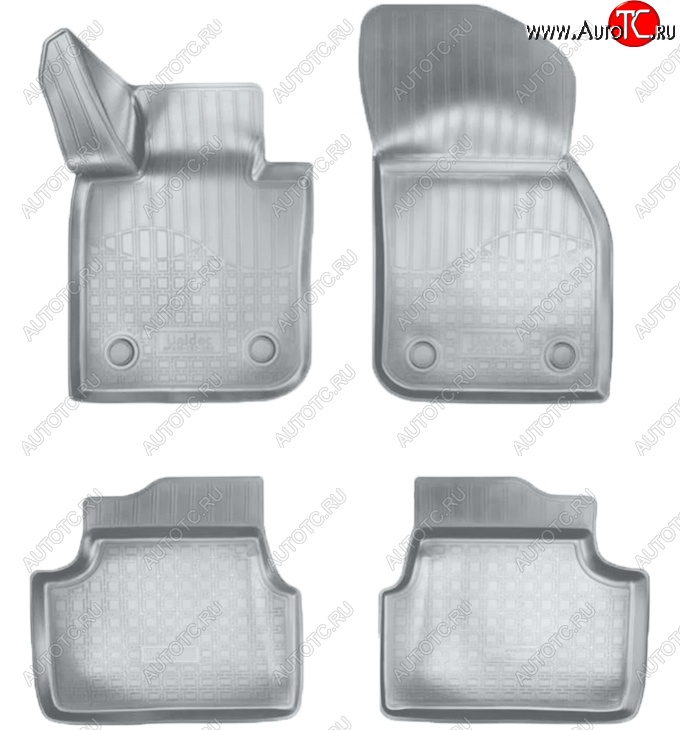 2 489 р. Коврики салонные Noplast (3D)  Mini Hatch  F55 (2014-2025) хэтчбэк 5 дв. (Серые)  с доставкой в г. Пермь
