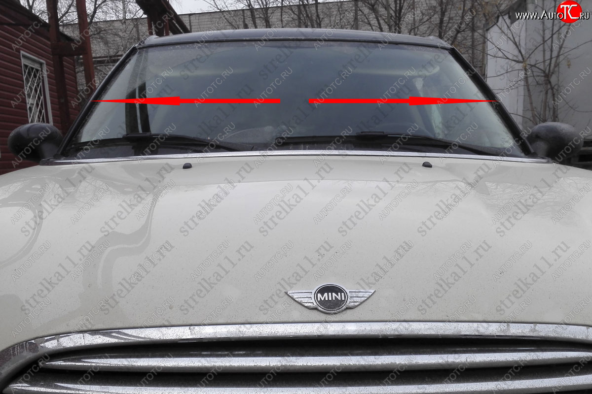 1 699 р. Водостоки (дефлектора) лобового стекла Стрелка 11  Mini Cooper (2006-2014)  с доставкой в г. Пермь