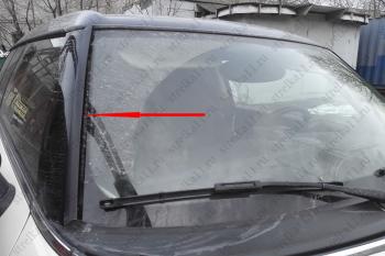 1 699 р. Водостоки (дефлектора) лобового стекла Стрелка 11  Mini Cooper (2006-2014)  с доставкой в г. Пермь. Увеличить фотографию 2