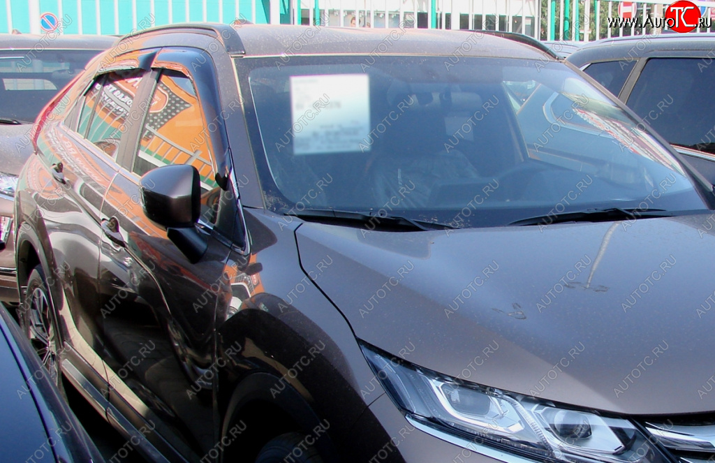 3 399 р. Дефлектора окон SIM Mitsubishi Eclipse Cross GK дорестайлинг (2017-2021)  с доставкой в г. Пермь