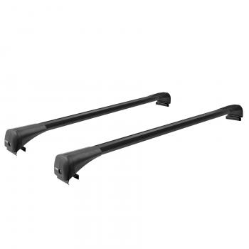 Багажник в сборе на низкие рейлинги LUX BRIDGE Mitsubishi Eclipse Cross  GK - Pajero Sport ( PB,  QE,  QF) (черный)