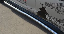 76 999 р. Защита порогов из круглой трубы диаметром 63 мм Russtal Mitsubishi ASX 1-ый рестайлинг (2013-2016) (Защита порогов с со скосами на торцах (вариант 1))  с доставкой в г. Пермь. Увеличить фотографию 2