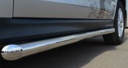 76 999 р. Защита порогов из круглой трубы диаметром 63 мм Russtal Mitsubishi ASX 1-ый рестайлинг (2013-2016) (Защита порогов с со скосами на торцах (вариант 1))  с доставкой в г. Пермь. Увеличить фотографию 3