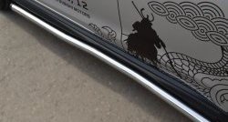 76 999 р. Защита порогов из круглой трубы диаметром 63 мм Russtal Mitsubishi ASX 1-ый рестайлинг (2013-2016) (Защита порогов с со скосами на торцах (вариант 1))  с доставкой в г. Пермь. Увеличить фотографию 6