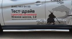 76 999 р. Защита порогов из круглой трубы диаметром 63 мм Russtal Mitsubishi ASX 1-ый рестайлинг (2013-2016) (Защита порогов с со скосами на торцах (вариант 1))  с доставкой в г. Пермь. Увеличить фотографию 8