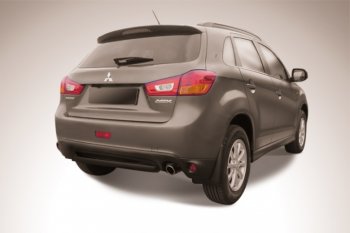 Защита заднего бампера d57 Slitkoff Mitsubishi ASX (2013-2016) 1-ый рестайлинг