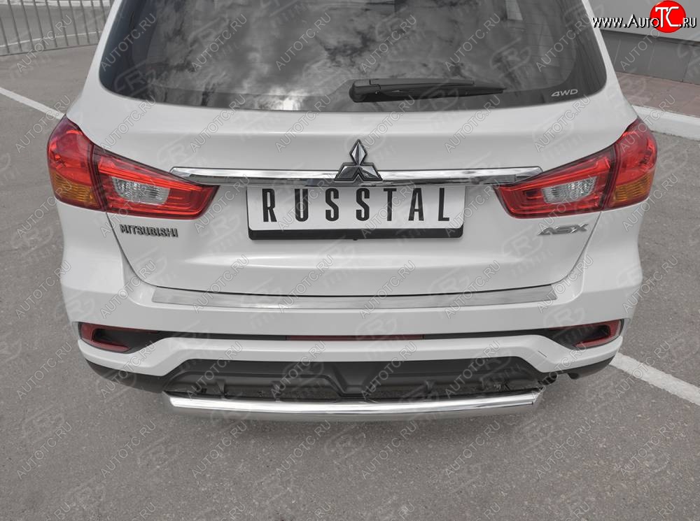 1 759 р. Защитная накладка заднего бампера Russtal Mitsubishi ASX 2-ой рестайлинг (2017-2020)  с доставкой в г. Пермь