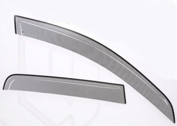 Дефлектора окон CA-Plastic Mitsubishi ASX (2019-2025) 3-ий рестайлинг (Шелкография черная)