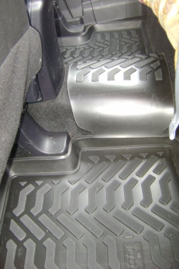 1 599 р. Коврики салона Aileron (3D с подпятником) Mitsubishi ASX дорестайлинг (2010-2012)  с доставкой в г. Пермь. Увеличить фотографию 4