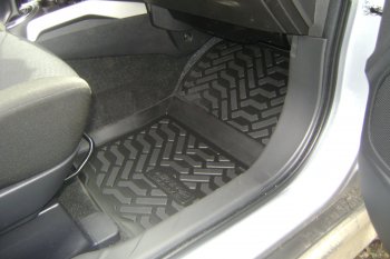1 599 р. Коврики салона Aileron (3D с подпятником) Mitsubishi ASX дорестайлинг (2010-2012)  с доставкой в г. Пермь. Увеличить фотографию 7