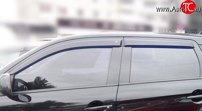999 р. Комплект дефлекторов окон (ветровиков) 4 шт. Russtal Mitsubishi ASX дорестайлинг (2010-2012)  с доставкой в г. Пермь