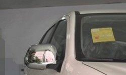 4 199 р. Накладки на зеркала СТ Mitsubishi ASX дорестайлинг (2010-2012) (Неокрашенные)  с доставкой в г. Пермь. Увеличить фотографию 2