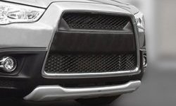 22 699 р. Накладка на передний бампер CT v2 Mitsubishi ASX дорестайлинг (2010-2012) (Неокрашенная)  с доставкой в г. Пермь. Увеличить фотографию 2