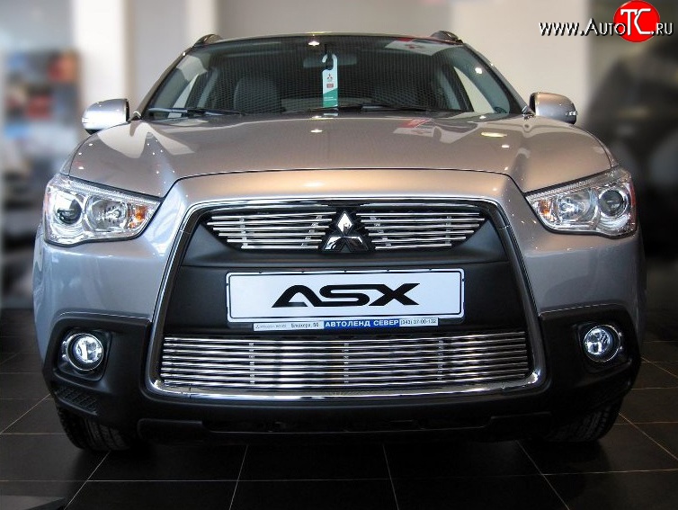5 799 р. Декоративная вставка решетки радиатора Berkut Mitsubishi ASX дорестайлинг (2010-2012)  с доставкой в г. Пермь