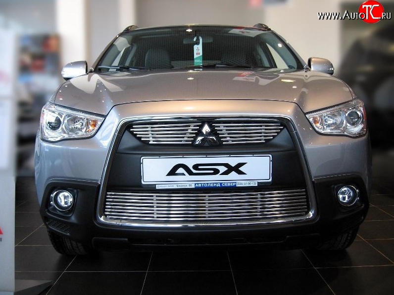 7 499 р. Декоративная вставка воздухозаборника Berkut Mitsubishi ASX дорестайлинг (2010-2012)  с доставкой в г. Пермь