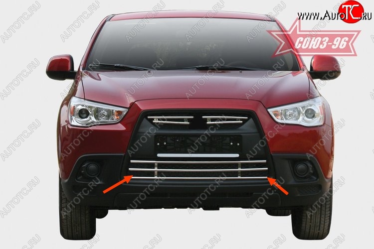 5 579 р. Декоративный элемент воздухозаборника Souz-96 (d16) Mitsubishi ASX дорестайлинг (2010-2012)  с доставкой в г. Пермь