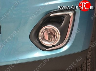 4 149 р. Накладки на вставки под противотуманные фары СТ Mitsubishi ASX 1-ый рестайлинг (2013-2016)  с доставкой в г. Пермь
