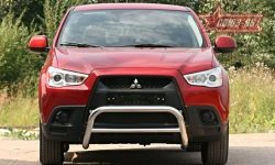 8 999 р. Защита переднего бампера Souz-96 (d60) Mitsubishi ASX дорестайлинг (2010-2012)  с доставкой в г. Пермь. Увеличить фотографию 3