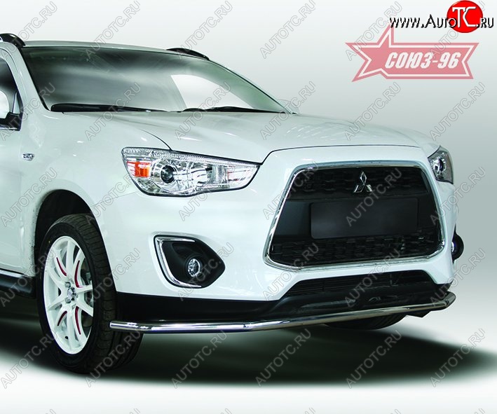 8 459 р. Защита переднего бампера (d42) Souz-96 Mitsubishi ASX 1-ый рестайлинг (2013-2016)  с доставкой в г. Пермь