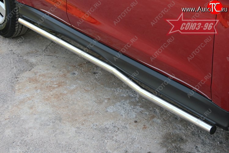 8 459 р. Защита порогов Souz-96 (d42) Mitsubishi ASX дорестайлинг (2010-2012)  с доставкой в г. Пермь